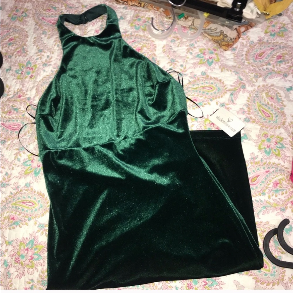 Velvet Emerald Dress